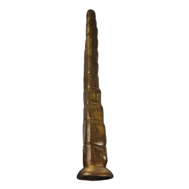 MetallicAnal Gode long Monster RattleSnake 45 x 5.5cm Doré